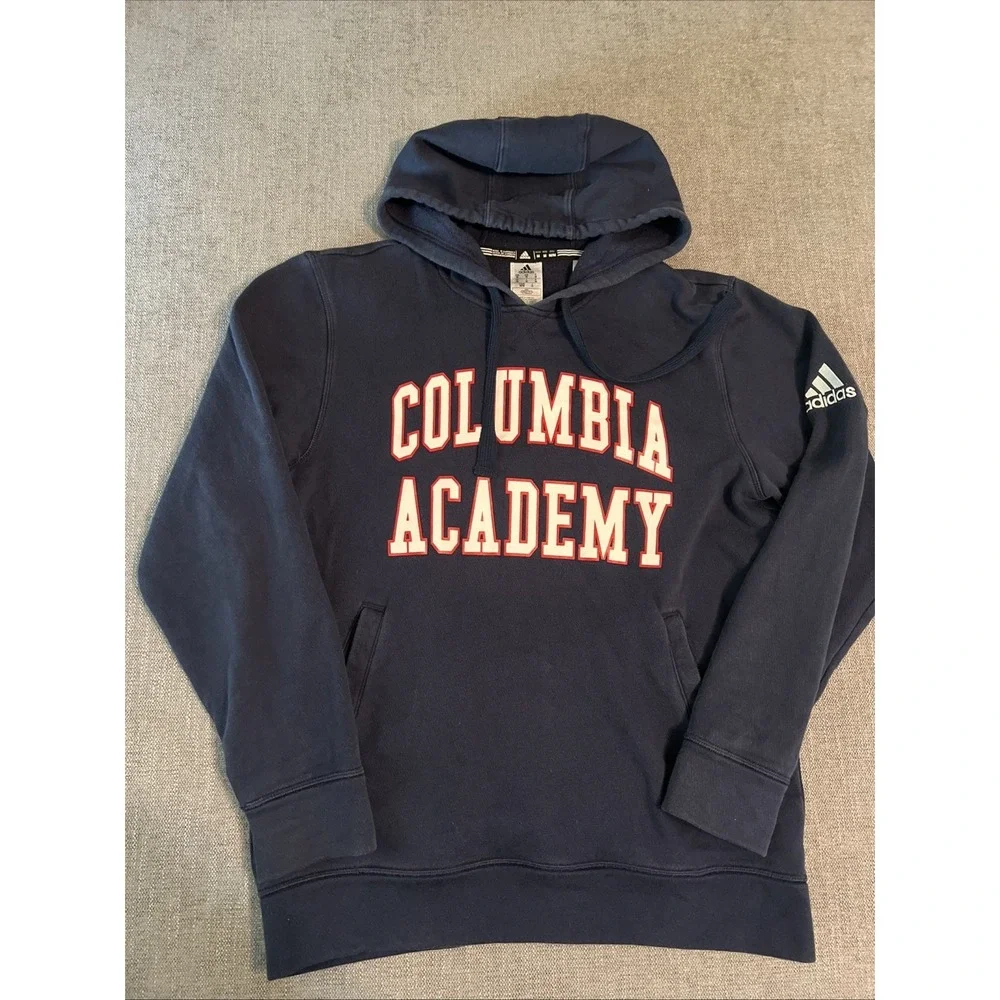 Adidas Hoodie Men's M Columbia Academy Navy‎ Blue Gym Training